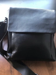 Сумка планшет через плечо мужская из натуральной кожи Laras 10t9168 Black (ROZ6206100477) фото от покупателей 12