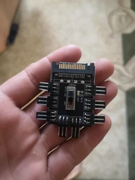 Сплітер розгалужувач SATA на 8 кулерів 3 pin, Fan Hub фото від покупців 4
