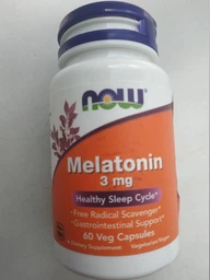 Натуральна добавка NOW Melatonin 3 mg, 60 вегакапсул фото від покупців 11