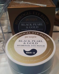 Гідрогелеві патчі для очей Petitfee Black Pearl&Gold Hydrogel Eye Patch Перли-Золото 60 шт (8809239801820) фото від покупців 2