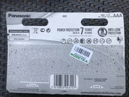 Батарейка Panasonic Alkaline Power щелочная AAA блистер, 4 шт (LR03REB/4BPR) фото от покупателей 4