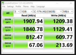 SSD диск Apacer AS2280P4 1TB NVMe M.2 2280 PCIe 3.0 x4 3D NAND TLC (AP1TBAS2280P4-1)