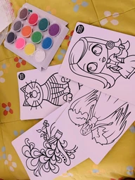 Набор для детского творчества “Раскраска цветным песком” Colorit для девочки (Розовый) фото от покупателей 5
