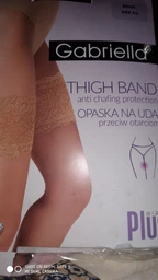 Стрічки на стегна (бандалетки) від натирання мереживні Gabriella Thigh Band L/XL (3/4) Бежеві фото від покупців 3