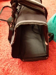 Рюкзак-переноска для собак и кошек Trixie TBag 42 х 29 x 21 см до 8 кг Черный с серым (4011905028828) фото от покупателей 8