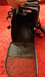 Рюкзак-переноска для собак и кошек Trixie TBag 42 х 29 x 21 см до 8 кг Черный с серым (4011905028828) фото от покупателей 6