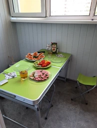 Розкладний стіл чемодан Посилений для пікніка зі стільцями Folding Table Бежевий