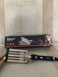 Плойка для завивки волосся п'ятихвильова Geemy GM-2933 стайлер для завивки локонів з керамічним покриттям