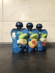 Фруктове пюре Gerber Яблуко та персик з 6 місяців 90 г (7613036345460) фото від покупців 19