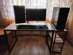 Письменный стол Ferrum-decor Серии Конект 75x120x600 черный ДСП Дуб Таверна 16мм фото от покупателей 1