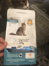 Сухий монопротеїновий корм для котів з довгою шерстю Schesir Cat Hairball 400 г (ШКВВШ0.4) фото від покупців 8