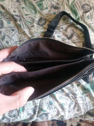 Мужская кожаная сумка мессенджер через плечо Tiding Bag A25-064A Черная натуральная кожа фото от покупателей 8