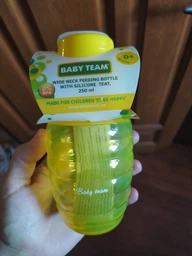 Бутылочка для кормления с широким горлом Baby Team 250 мл (1002_жовтий) фото от покупателей 7