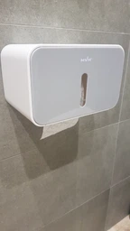 Держатель для туалетной бумаги клеящийся MBM HOME BP-15 WHITE/BLACK белый/черный