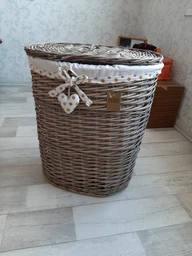 Кошик білизняний Natural House "Родзинка" з кришкою, 49х36х57 см (FB-42L) фото від покупців 2