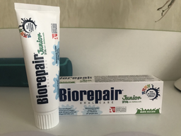 Дитяча зубна паста Biorepair Junior 75 мл (8017331064504/8017331054093/8017331097311) фото від покупців 11