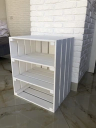 Ящик дерев'яний білий з 2 полицями ECO WoodBox (ДхШхВ:50*40*32см) фото від покупців 13