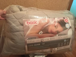Одеяло Sonex демисезонное евро 200x220 антиаллергенное волокно Basic Silver (SO102346) фото от покупателей 11