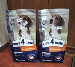 Сухой корм CLUB 4 PAWS PREMIUM Клуб 4 лапы для взрослых собак БОЛЬШИЕ ПОРОДЫ, 14 кг фото от покупателей 19