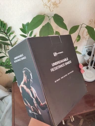Еспандер трубчастий тренажер для фітнесу, рук, ніг, грудей, спини U-Powex (Набір 5штук) навантаження 68 кг + книжечка з вправами фото від покупців 13