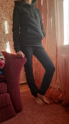 Теплий спортивний костюм Fashion Girl "Whisper" 46-48 графіт фото від покупців 4