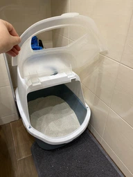 Туалет для кошек Stefanplast Cathy Easy Clean 56 х 40 х 40 см Голубовато-стальной (8003507986497) фото от покупателей 14
