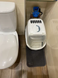 Туалет для кошек Stefanplast Cathy Easy Clean 56 х 40 х 40 см Голубовато-стальной (8003507986497) фото от покупателей 15