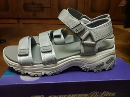 Жіночі сандалі Skechers D`Lites Fresh Catch Black/White 39,5 Чорний 31514-BLK фото от покупателей 6
