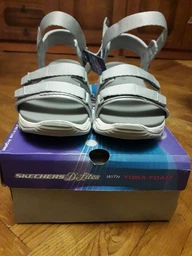 Жіночі сандалі Skechers D`Lites Fresh Catch Black/White 39,5 Чорний 31514-BLK фото от покупателей 5