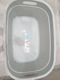 Кошик для білизни Ucsan plastik Drop Design 33 л сіра M-168 фото від покупців 2