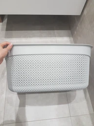 Кошик для білизни Ucsan plastik Drop Design 33 л сіра M-168 фото від покупців 1