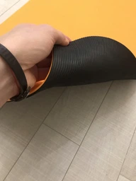 Коврик для йоги YogaLife TPE+TC ( Eco Friendly) 6 мм черный-фиолетовый (двухслойный спортивный каремат, мат для фитнеса, пилатеса) фото от покупателей 1