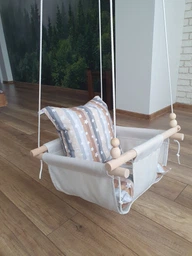 Детская качеля Infancy Звездный дождь Розовая основа