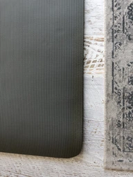 Коврик для йоги и фитнеса ProSource Extra Thick Yoga Pilates Mat 180x61x2.4 (PS-2010-grey), серый фото от покупателей 8