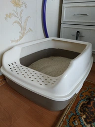 Туалет для кошек Trixie Delio 35х20х48 см Светло-серый (4047974403938) фото от покупателей 7
