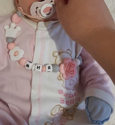 Держатель для соски именной (силиконовый) Little princess фото от покупателей 14
