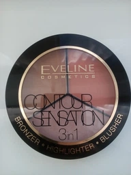 Палітра для макіяжу Eveline Contour Sensation 3в1 №01 Pink Beige 13.5 г (5901761933697) фото від покупців 3