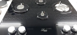 Варочная поверхность газовая Luxor RG 650 BGL SS Wok + круглая подставка WOK в подарок, черный фото от покупателей 4