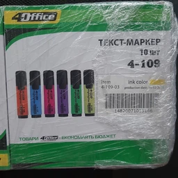 Маркер текстовый 1-5 мм 4office 4-109 желтий фото от покупателей 2