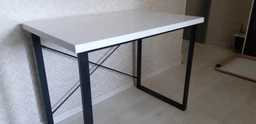 Компьютерный стол Ferrum-decor Дейв 75x140x60 черный ДСП Дуб Сан-Марино 32мм фото от покупателей 1