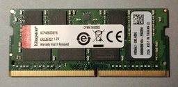 Оперативная память Kingston SODIMM DDR4-2666 16384MB PC4-21300 (KCP426SD8/16) фото от покупателей 10