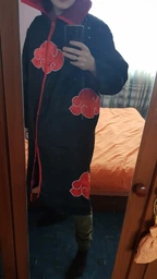 Плащ Акацуки Наруто Облако Akatsuki Naruto M 166-170см (7925)