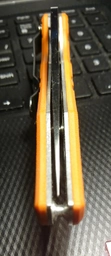 Нож складной Ganzo G7321 (длина: 215мм, лезвие: 95мм, сатин), оранжевый фото от покупателей 3