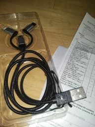 Кабель Real-El USB 2.0 Premium AM-3in1 1 м Black (EL123500035)