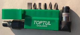 Набор бит Toptul 1/4" c Г-образным переходником 8 предметов (GAAL0802) фото от покупателей 1