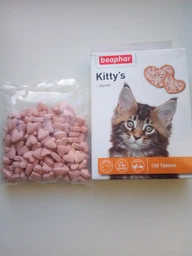Кормовая добавка Beaphar Kittys Junior +Biotine с биотином для котят 1000 таб (12596) (8711231125968) фото от покупателей 5