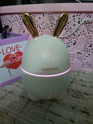 Зволожувач повітря і нічник 2в1 Humidifiers Rabbit SA кролик білого кольору фото від покупців 1