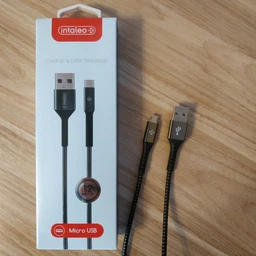 Кабель Intaleo CB0 USB-A to Micro-USB 0.2 м Black-Grey (1283126495632) фото від покупців 2