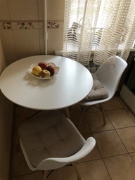 Комплект кухонной мебели Jumi White Cтол + 2 стула фото от покупателей 6