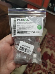 Коннектор Patron UTP RJ-45 (RJ-45) Cat.5e (8P8C) 40 шт. (CON-RJ-45-8P8C-40) фото от покупателей 8